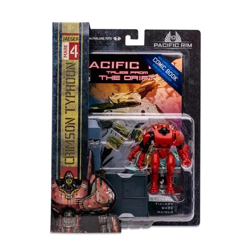 Pacific Rim Jaeger Crimson Typhoon 4-Inch Scale Action Figure with Comic Book