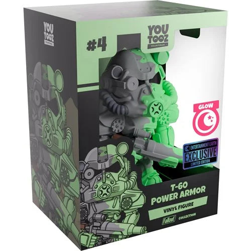 Fallout Collection T-60 Power Armor Radioactive Waste Glow-In-The-Dark Vinyl Figure #4 - Entertainment Earth Exclusive