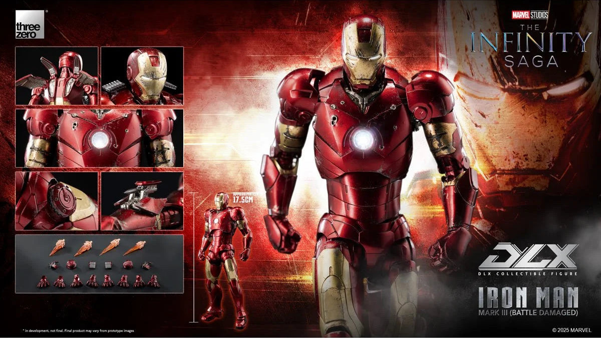 Marvel Studios: The Infinity Saga Iron Man Mark 3 (Battle Damaged) DLX Action Figure