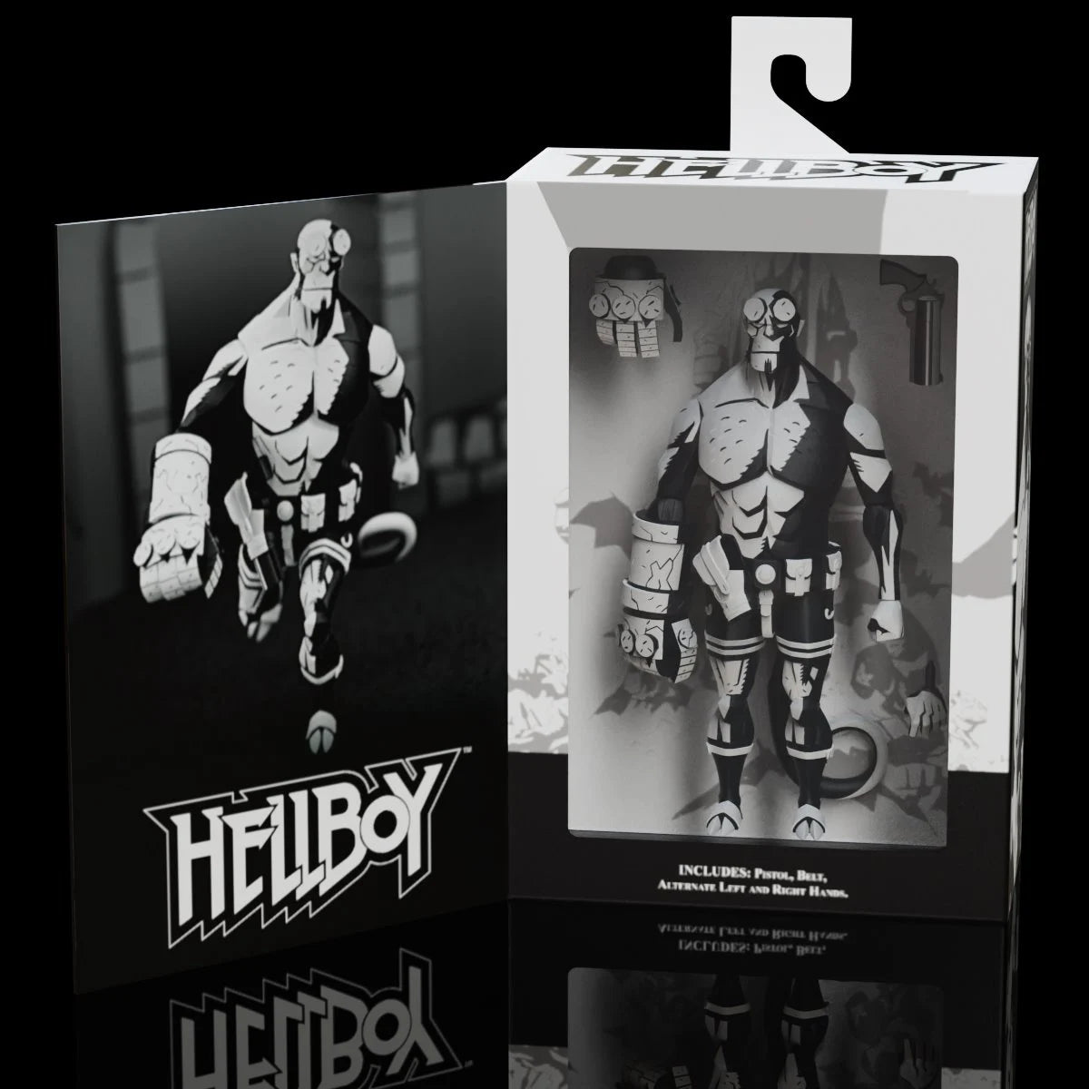 Hellboy Black and White 1:12 Scale Action Figure - Entertainment Earth Exclusive