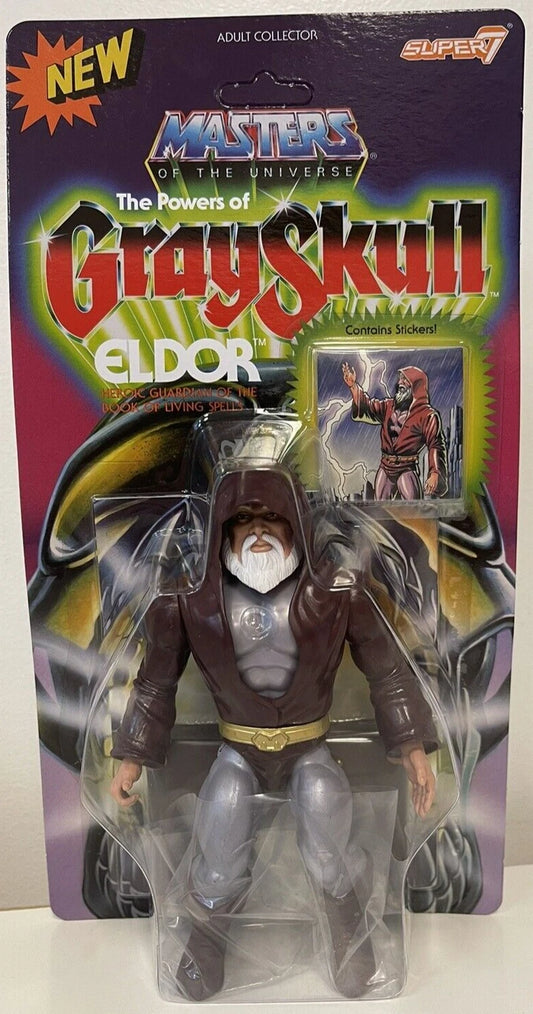 Super 7 Masters Of The Universe The Powers Of Grayskull Eldor Figure Unpunched