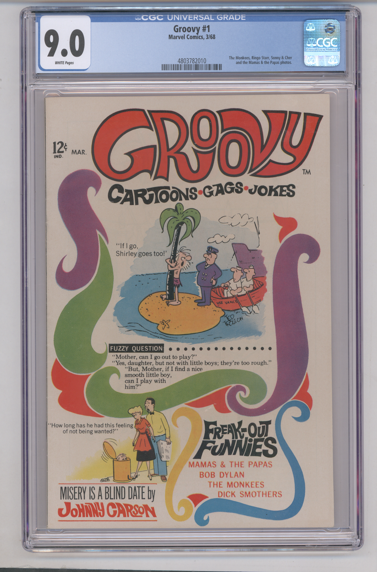 Groovy #1 CGC Graded 9.0