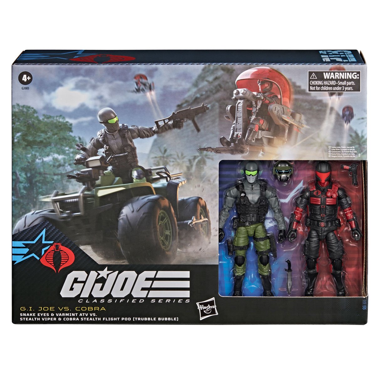 G.I. Joe Snake Eyes & Varmint ATV vs. Stealth Viper & Trubble Bubble set — product image 5