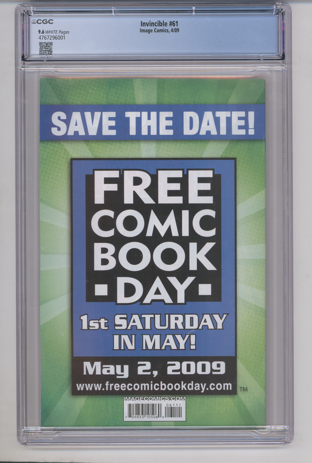 Invincible #61 CGC Graded 9.6 1st appearance of Conquest. "Conquest" part 1