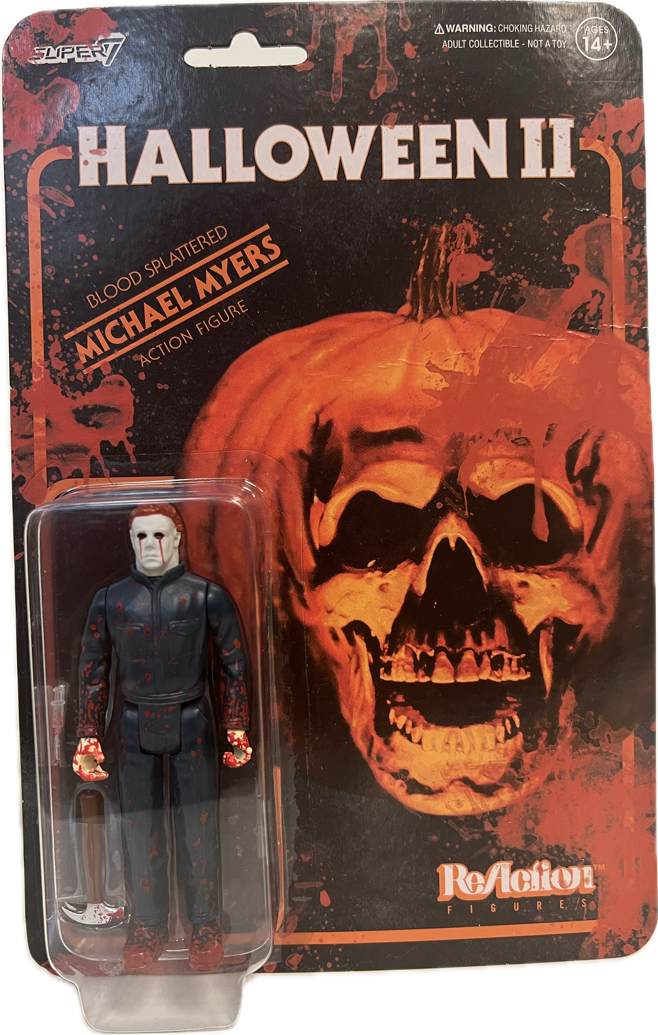 Halloween II Michael Myers (Blood Splattered) 3 3/4 Inch ReAction Figure