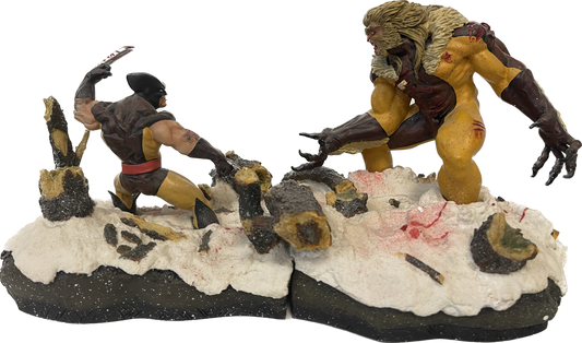 Dynamic Forces Wolverine Vs. Sabretooth Complete Diorama Statue Set