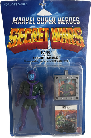 Secret Wars Marvel Super Heroes Kang And His Secret Shield Figure New Sealed On Card 1984