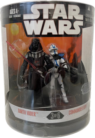 Star Wars Order 66 Series 2 Darth Vader & Commander Bow Figure Set 6 Of 6