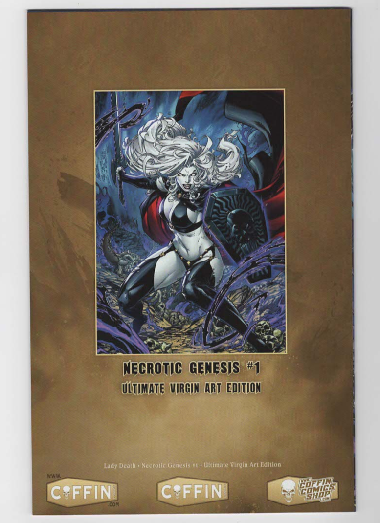 Lady Death Necrotic Genesis #1 Booth Ultimate Virgin Kickstarter Coffin 71/90