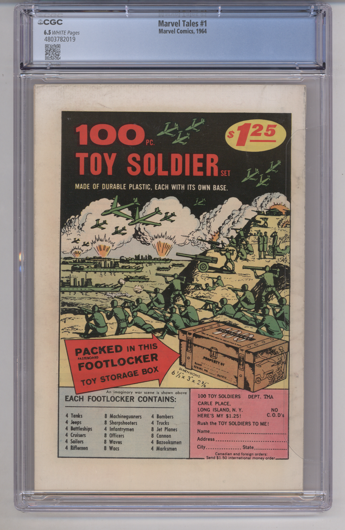 Marvel Tales #1 CGC Graded 6.5