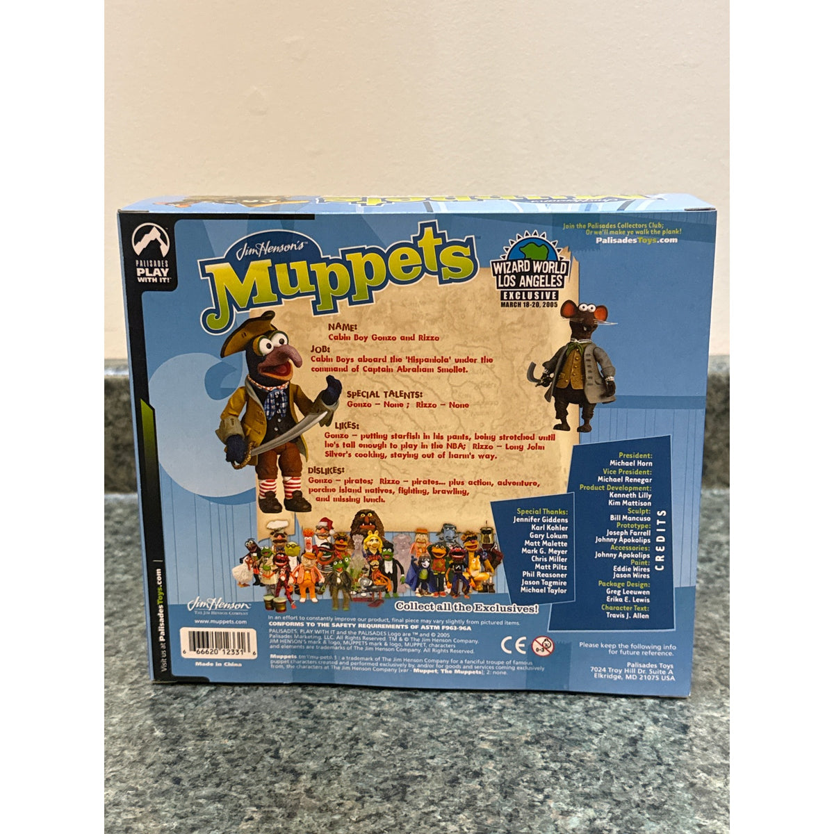Palisades Cabin Boy Gonzo and Rizzo 2005 Wizard World Los Angeles exclusive package photo 2
