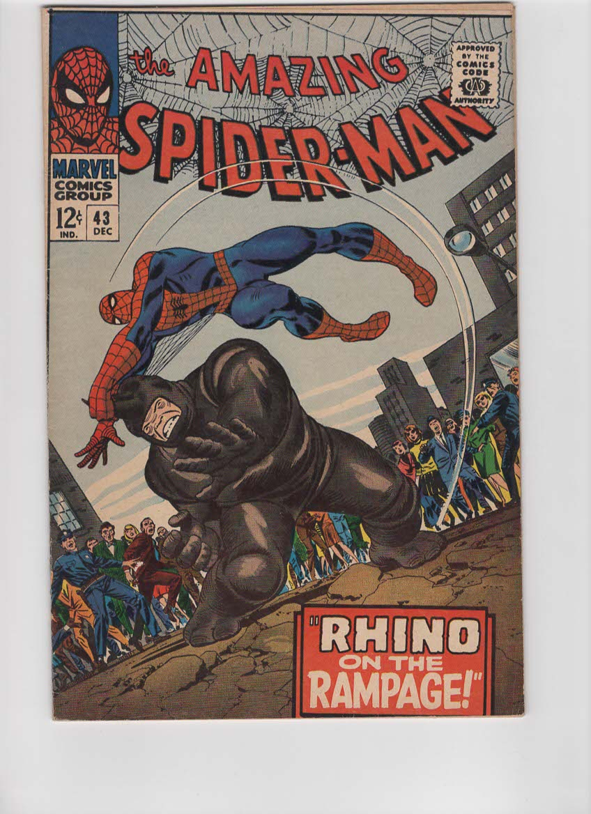 Amazing Spider-Man #43 (1966) Raw - Mary Jane / Rhino