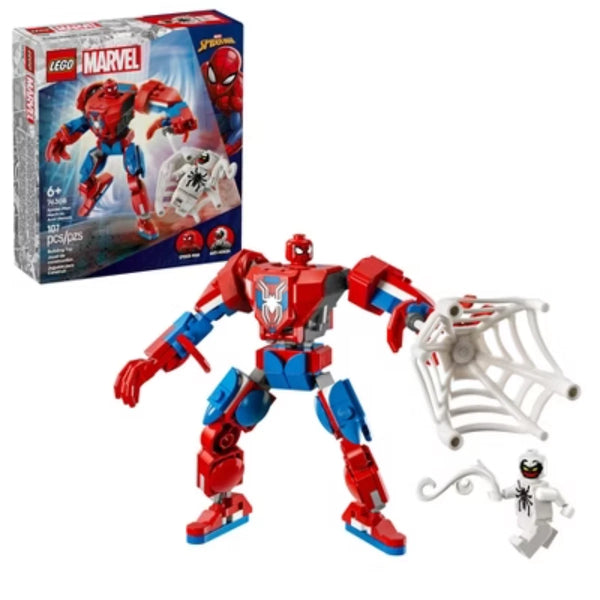 LEGO Marvel Spider-Man Mech vs. Anti-Venom Building Toy Set