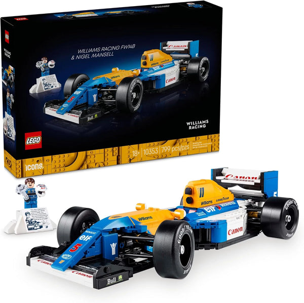 LEGO 10353 Icons Williams Racing FW14B & Nigel Mansell F1 Model Car Kit