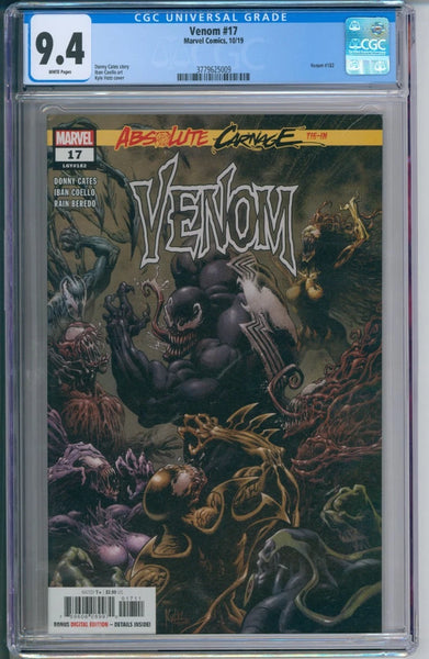 Venom #17 (LGY#182) CGC 9.4 (Absolute Carnage Tie-In)