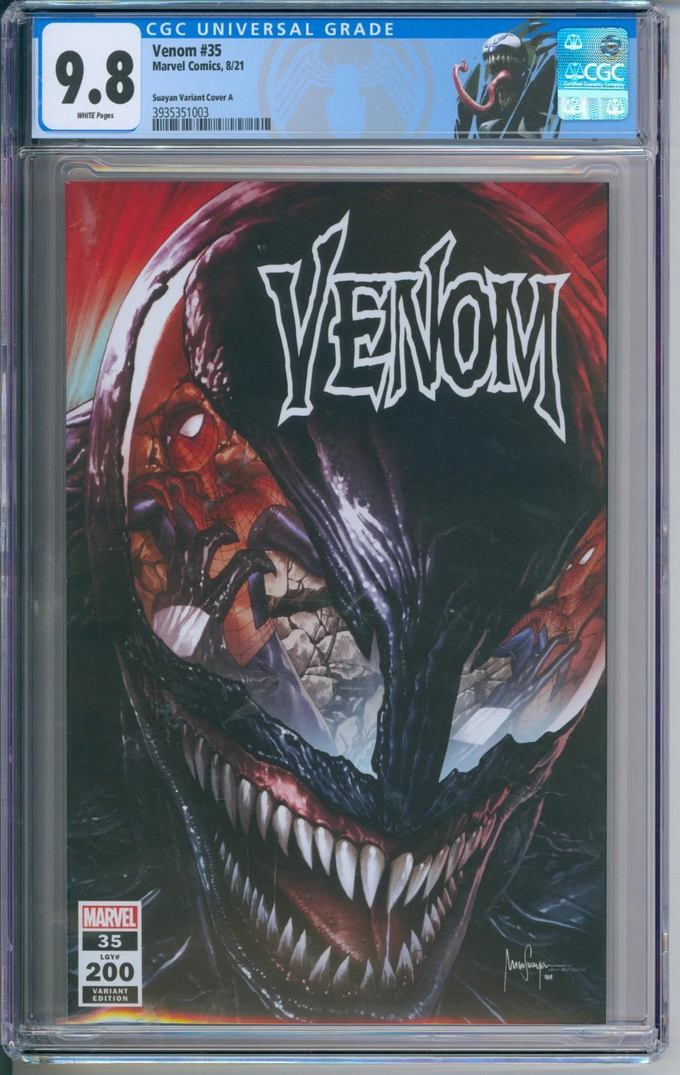 Marvel Comics Venom #35 (LGY#200) CGC 9.8 (Suayan Variant Cover A)