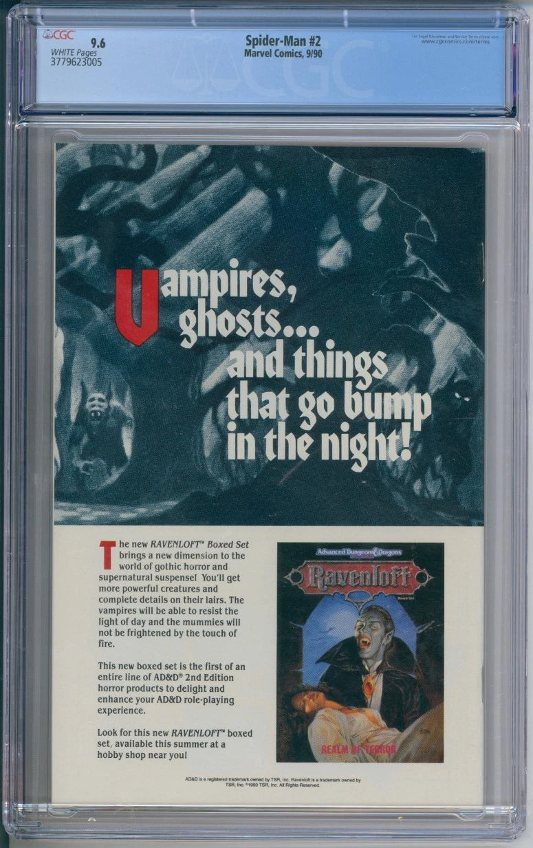 Marvel Comics Spider-Man #2 CGC 9.6 (Lizard & Calypso appearance)