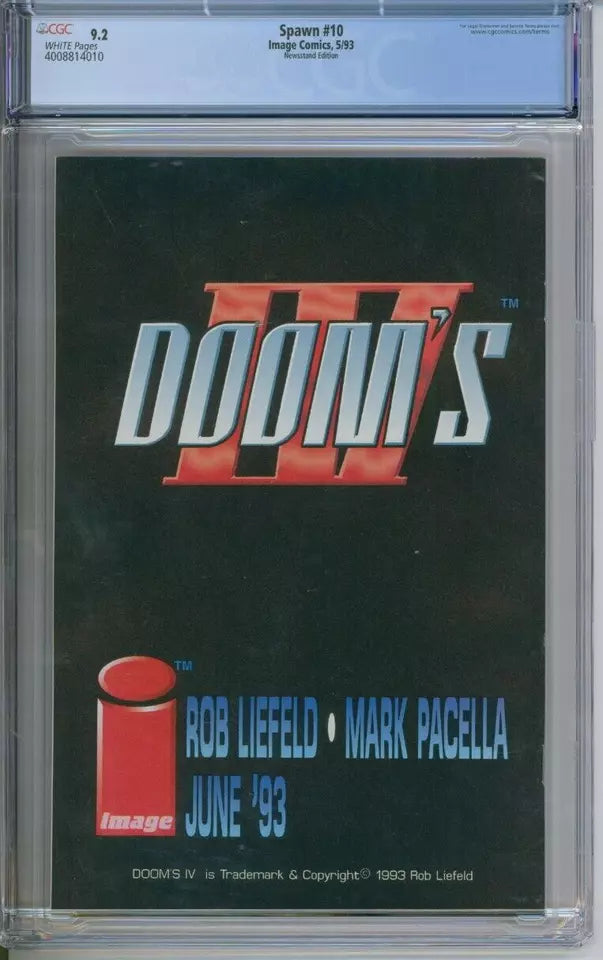 Spawn #10 CGC 9.2