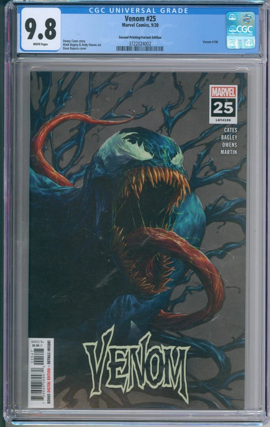 Venom #25 (LGY#190) CGC 9.8 (Second Printing/Variant Edition)