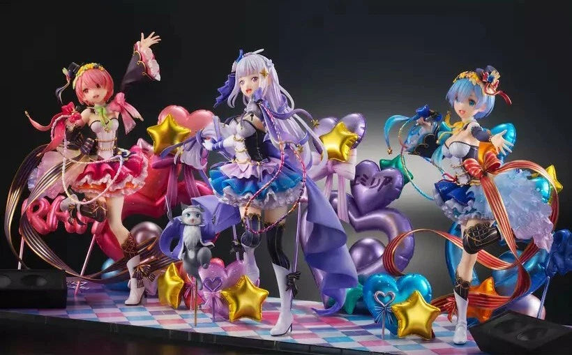 Re:Zero Starting Life in Another World Idol Ver. Set with Bonus Display Base WH