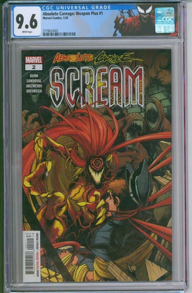 Marvel Comics Absolute Carnage: Weapon Plus #1 CGC 9.6
