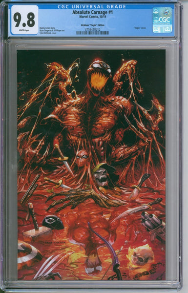 Marvel Comics Absolute Carnage #1 CGC 9.8 Kirkham "Virgin" Edition