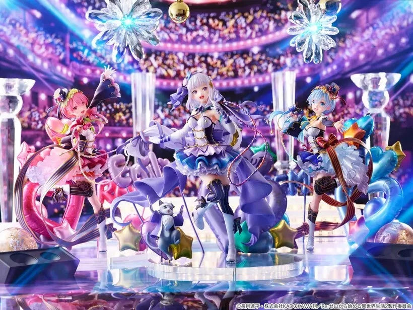 Re:Zero Starting Life in Another World Idol Ver. Set with Bonus Display Base WH