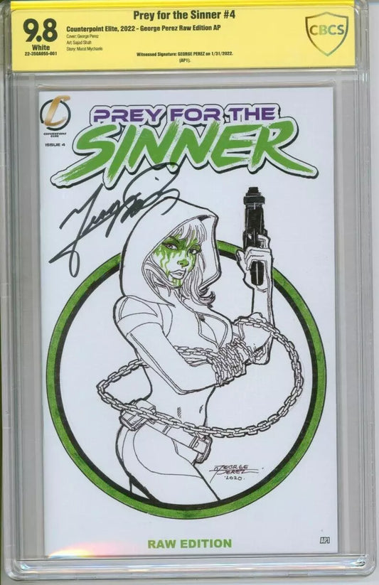 Prey For the Sinner #4 CBCS 9.8 (Signed By George Perez)