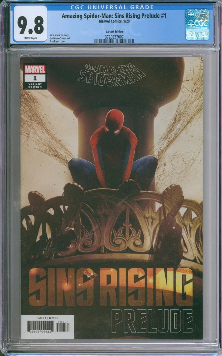 Marvel Amazing Spider-Man: Sins Rising Prelude #1 CGC 9.8 Variant Cover