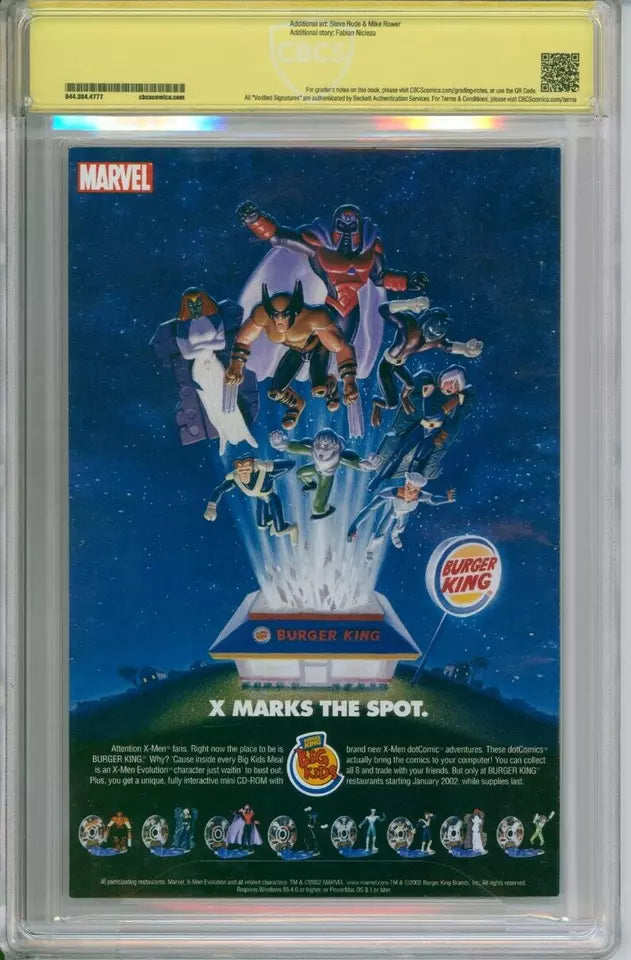 Fantastic Four #50 CBCS 9.2 Signed By Fabian Nicieza
