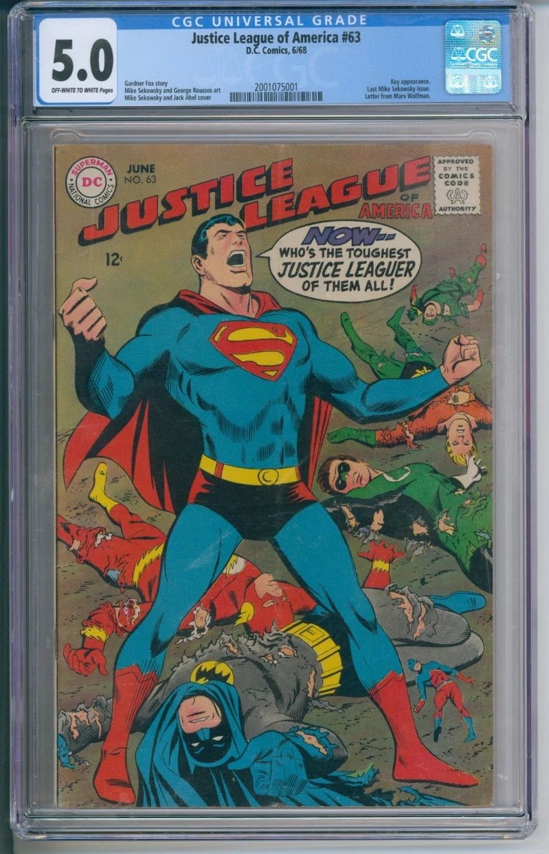 Justice League of America #63 CGC 5.0