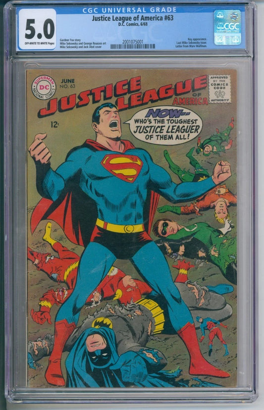 Justice League of America #63 CGC 5.0