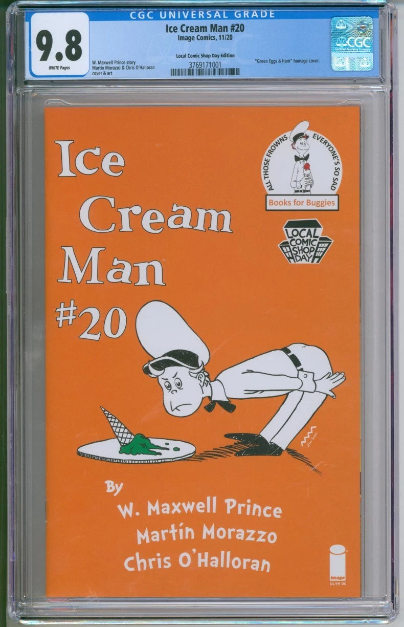 Ice Cream Man #20 CGC 9.8 "Green Eggs & Ham" Homage Cover (B)