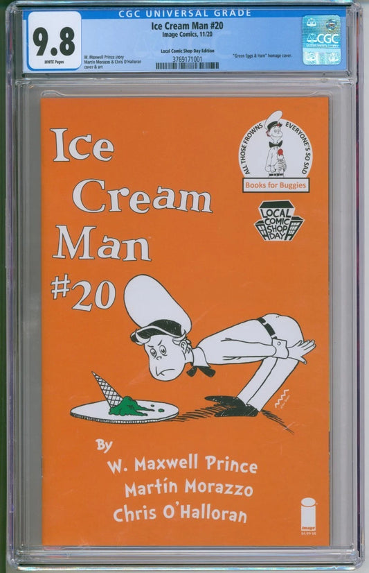 Ice Cream Man #20 CGC 9.8 "Green Eggs & Ham" Homage Cover (B)
