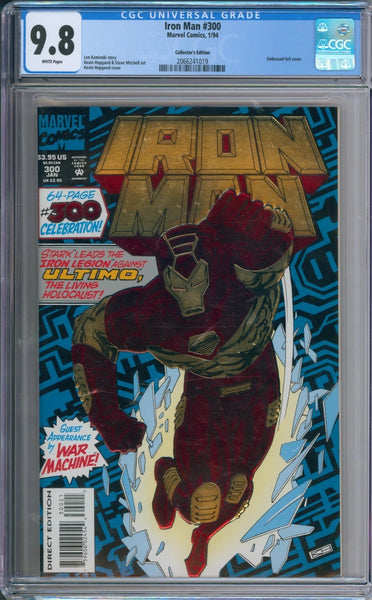 Iron Man #300 CGC 9.8 (Embossed Foil cover)