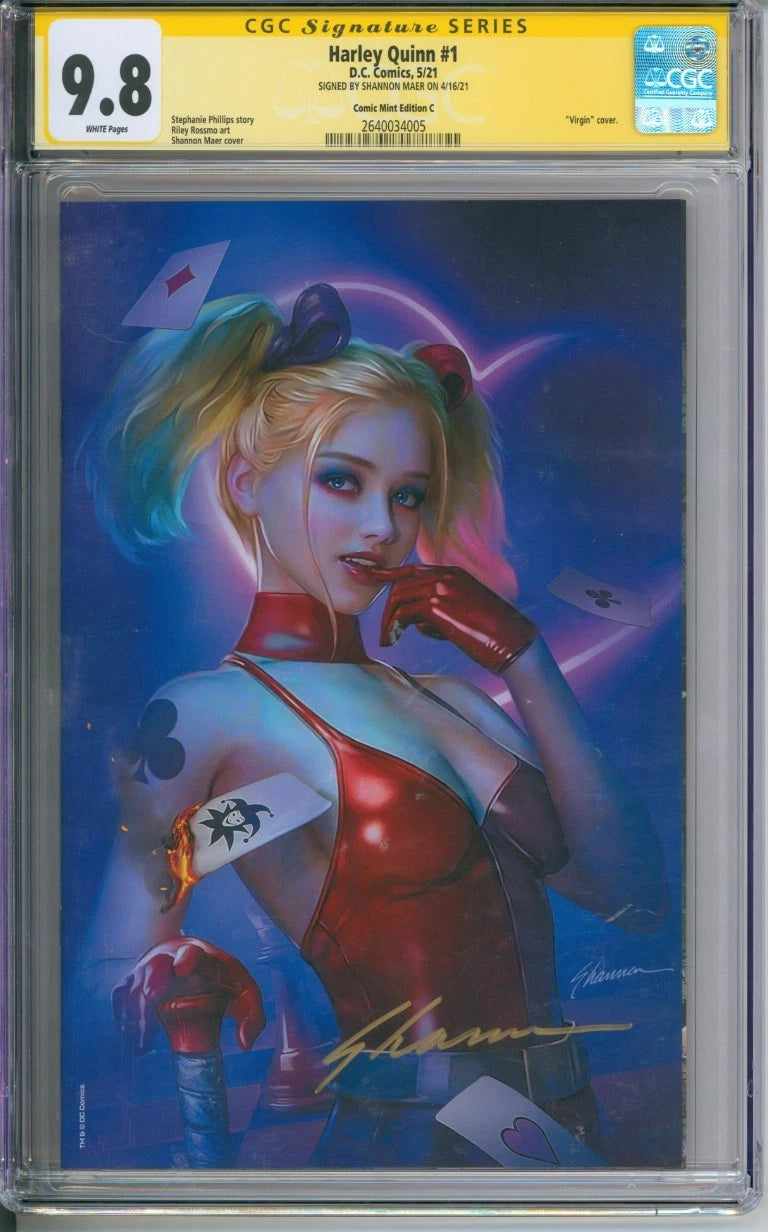 Harley Quinn #1 CGC Signature Series 9.8 Signed By Shannon Maer