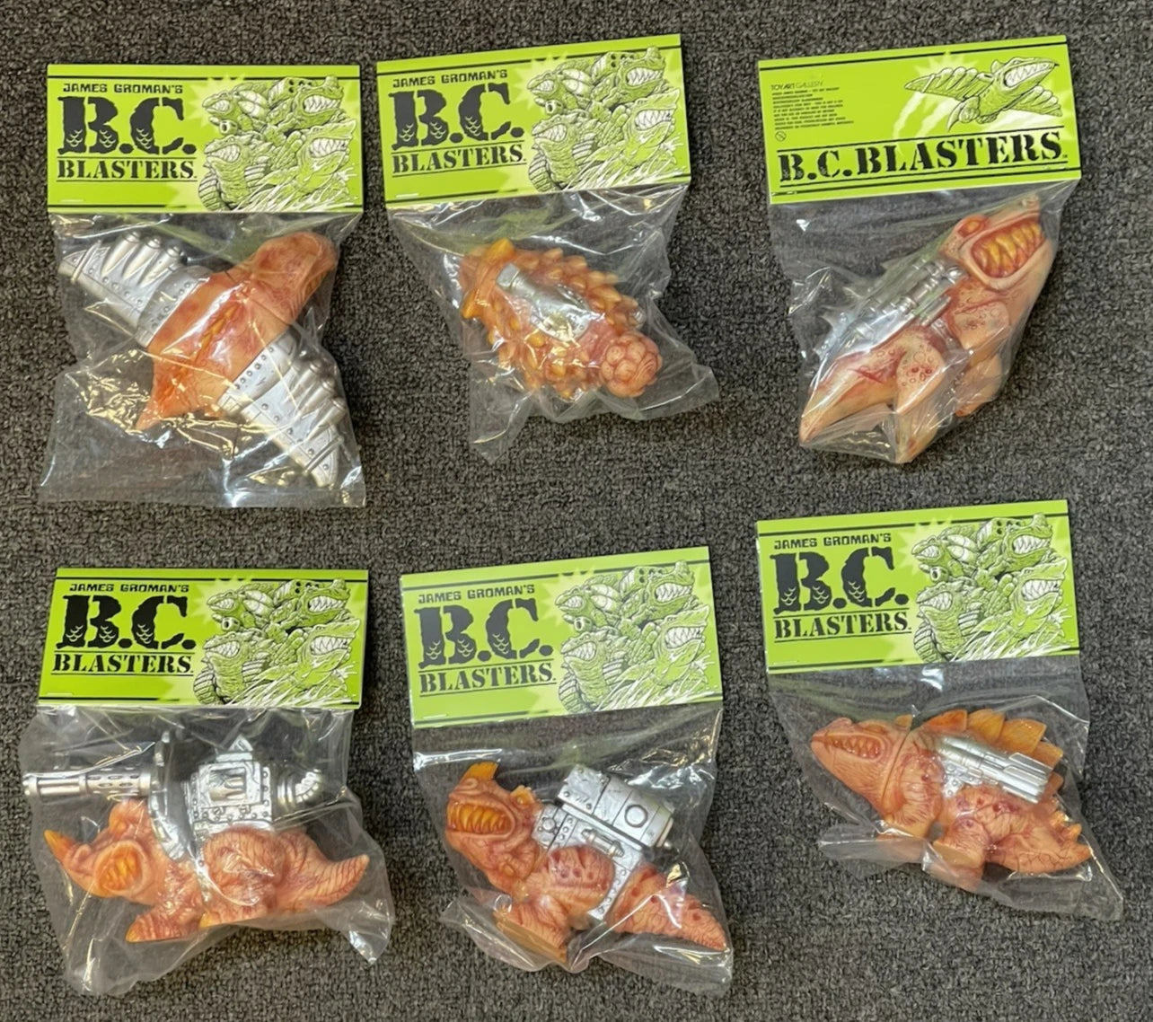 James Gorman's B.C. Blasters Soft Vinyl Figure Set Of 6