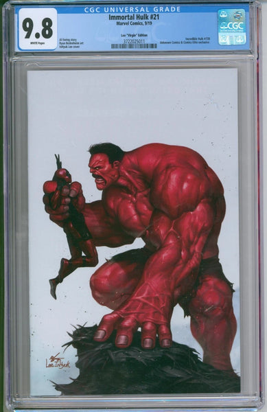 Marvel Comics Immortal Hulk #21 (LGY#378) CGC 9.8 (Lee "Virgin" Edition)