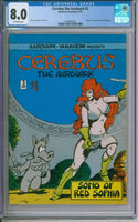 Cerebus The Aardvark #3 CGC 8.0 1st Appearance Of Red Sophia