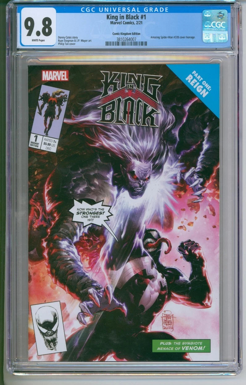 Marvel Comics King in Black #1 CGC 9.8 (Amazing Spider-Man #328 homage cover)