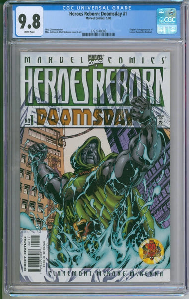 Marvel Comics Heroes Reborn: Doomsday #1 CGC 9.8 (Origin & 1st appear of Lancer)