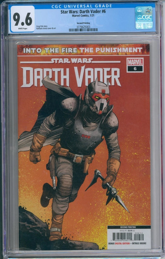 Marvel Comics Star Wars: Darth Vader #6 CGC 9.6 (Second Printing)