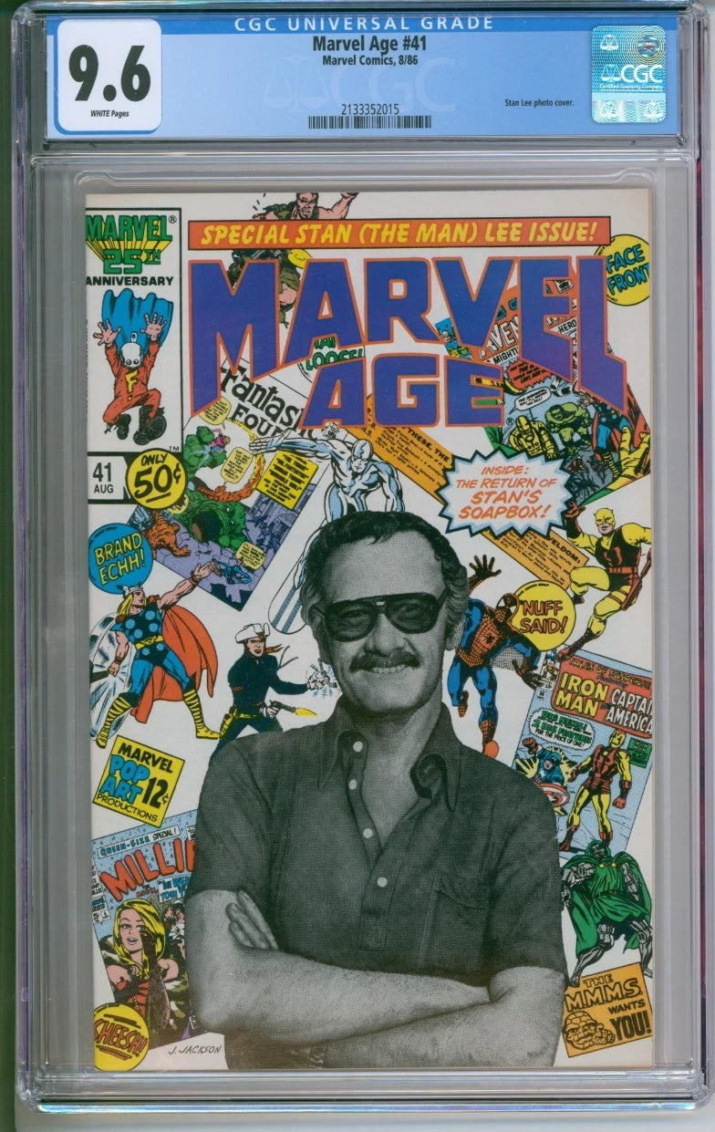 Marvel Age #41 CGC 9.6 (Stan Lee photo cover)