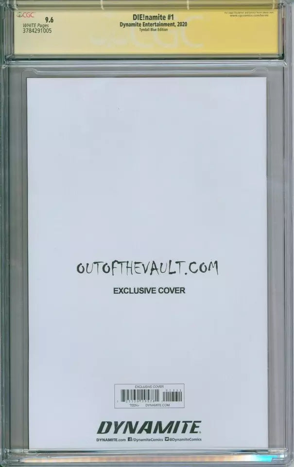 DIE!namite #1 CGC Signature Series 9.6 Jamie Tyndall