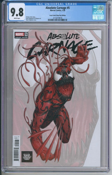 Absolute Carnage #5 CGC 9.8 (Local Comic Shop Day edition)
