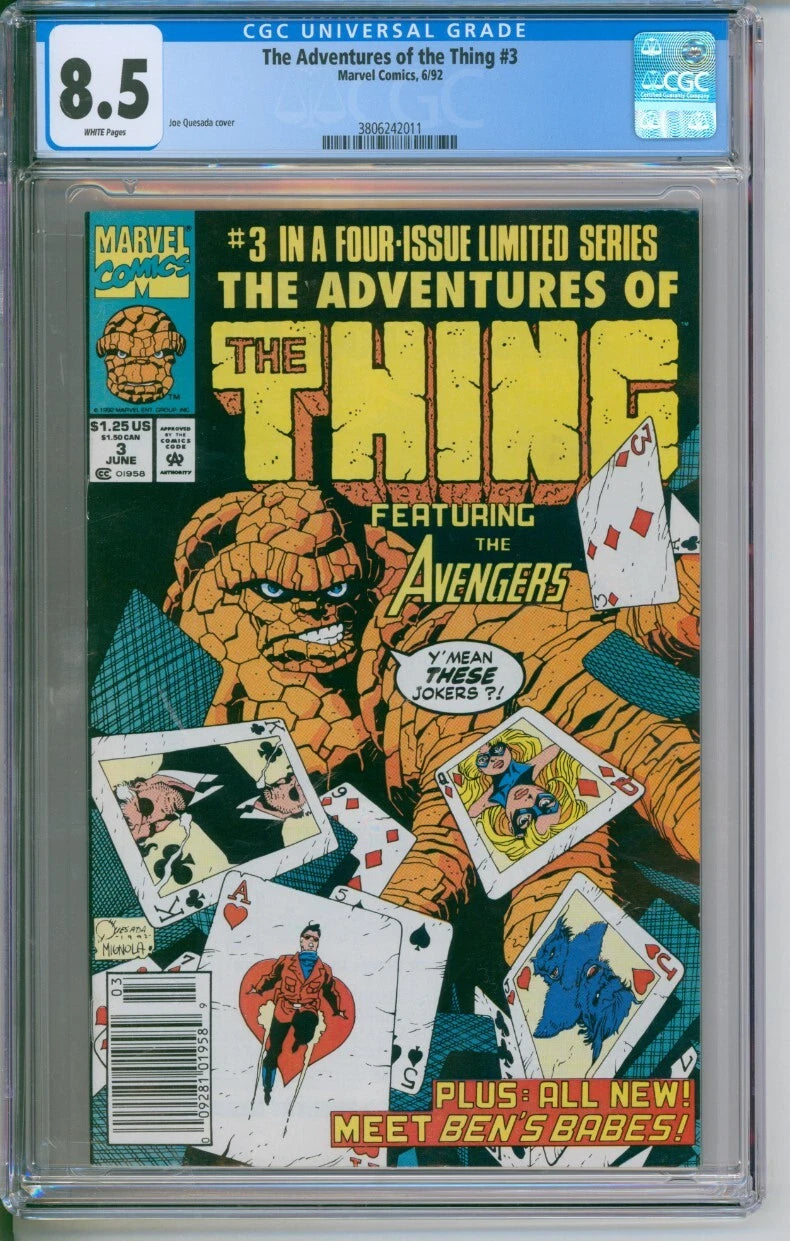 Marvel Comics The Adventures of the Thing #3 CGC 8.5 Joe Quesada cover
