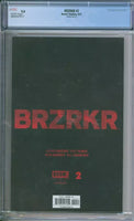 BRZRKR #2 CGC 9.8 Sketch Cover B