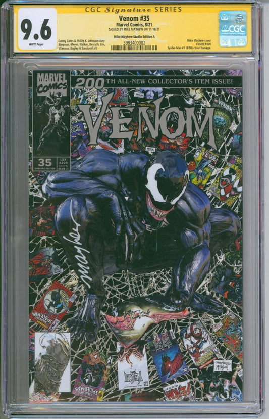 Marvel Comics Venom #35 (LGY #200) CGC Signature Series 9.6 (Signed by Mike Mayhew)