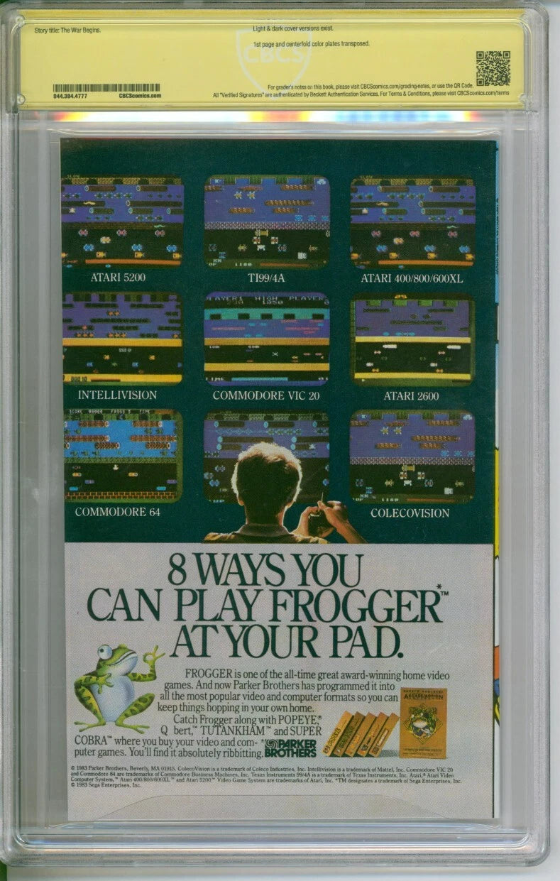 Marvel Super Heroes Secret Wars #1 CBCS 9.8 Variant Signed Shooter & Beatty