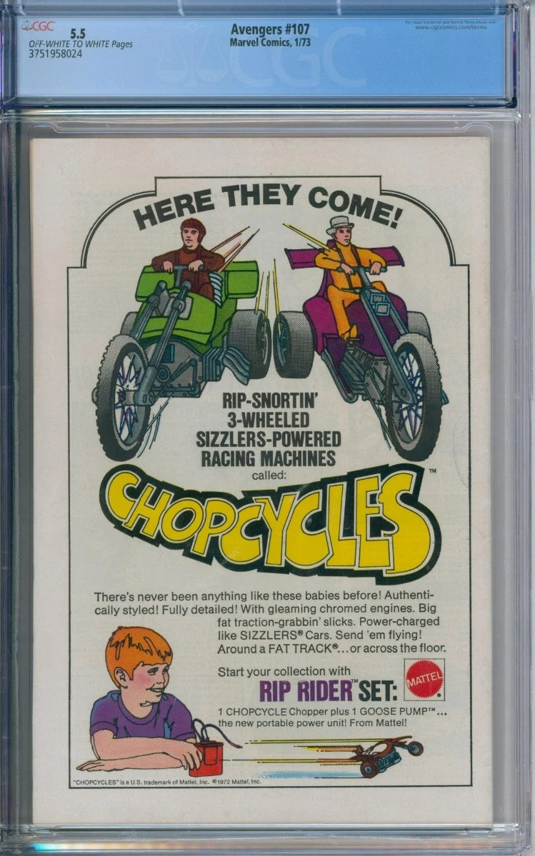 Avengers #107 CGC 5.5 Steve Englehart